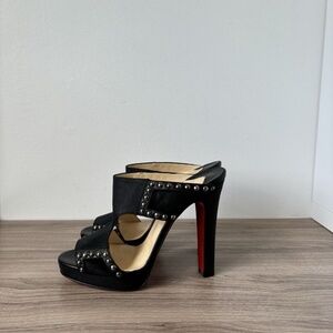 Women's Black Studded Heels